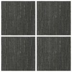 vidaXL Kobercová dlaždica Pruhovaná svetlozelená 50 x 50 cm 4 pcs – Obrázok 3