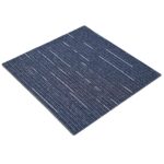 vidaXL Kobercová dlaždica Pruhovaná modrá 50 x 50 cm 4 pcs – Obrázok 2