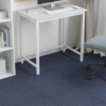 vidaXL Kobercová dlaždica Pruhovaná modrá 50 x 50 cm 4 pcs – Obrázok 4