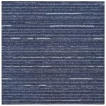 vidaXL Kobercová dlaždica Pruhovaná modrá 50 x 50 cm 4 pcs – Obrázok 5