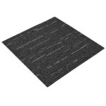 vidaXL Kobercová dlaždica Prúžkovaná čierna 50 x 50 cm 20 pcs – Obrázok 2