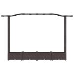 vidaXL Vyvýšený záhon s mriežkou a strechou Hnedá 207 x 40 x 123 cm PP – Obrázok 4