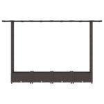 vidaXL Vyvýšený záhon s mriežkou a strechou Hnedá 203 x 40 x 121 cm PP – Obrázok 4