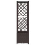 vidaXL Vyvýšený záhon s mriežkou a strechou Hnedá 162,5 x 40 x 136 cm – Obrázok 5