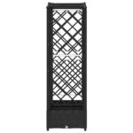 vidaXL Vyvýšený záhon s mriežkou a strechou Čierna 169 x 40 x 123 cm – Obrázok 5