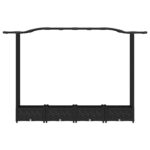 vidaXL Vyvýšený záhon s mriežkou a strechou Čierna 207 x 40 x 123 cm – Obrázok 4