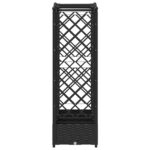 vidaXL Vyvýšený záhon s mriežkou a strechou Čierna 207 x 40 x 123 cm – Obrázok 5
