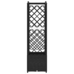 vidaXL Vyvýšený záhon s mriežkou a strechou Čierna 125 x 40 x 138 cm – Obrázok 5