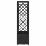 vidaXL Vyvýšený záhon s mriežkou a strechou Čierna 204 x 40 x 138 cm – Obrázok 5