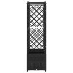 vidaXL Vyvýšený záhon s mriežkou a strechou Čierny 204 x 40 x 138 cm – Obrázok 4