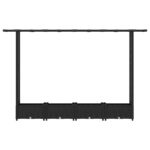 vidaXL Vyvýšený záhon s mriežkou a strechou Čierna 203 x 40 x 121 cm – Obrázok 4