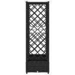 vidaXL Vyvýšený záhon s mriežkou a strechou Čierna 203 x 40 x 121 cm – Obrázok 5