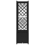 vidaXL Vyvýšený záhon s mriežkou a strechou Čierna 203 x 40 x 136 cm – Obrázok 5