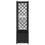 vidaXL Vyvýšený záhon s mriežkou a strechou Čierna 202 x 40 x 136 cm – Obrázok 4