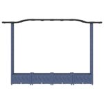 vidaXL Vyvýšený záhon s mriežkou a strechou Sivá 207 x 40 x 123 cm PP – Obrázok 4