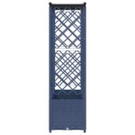 vidaXL Vyvýšený záhon s mriežkou a strechou Sivá 203 x 40 x 136 cm PP – Obrázok 5