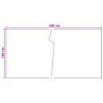 vidaXL Balkónová obrazovka Tmavosivá 300 x 100 cm polyratan – Obrázok 5