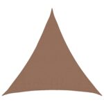 vidaXL Plachta na tienenie Sivohnedá 2 x 2 x 2 m HDPE