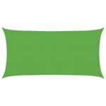 vidaXL Plachta na tienenie Svetlo zelená 2,5 x 6 m HDPE