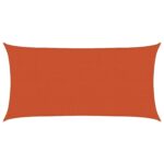 vidaXL Plachta na tienenie Oranžová 2,5 x 6 m HDPE