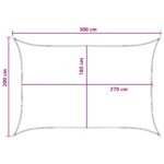 vidaXL Plachta na tienenie Antracitová a biela 2 x 3 m HDPE – Obrázok 8