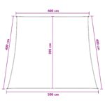 vidaXL Plachta na tienenie Antracitová a biela 4 / 5 x 4 m HDPE – Obrázok 8