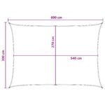 vidaXL Plachta na tienenie Žltá a biela 3 x 6 m HDPE – Obrázok 8
