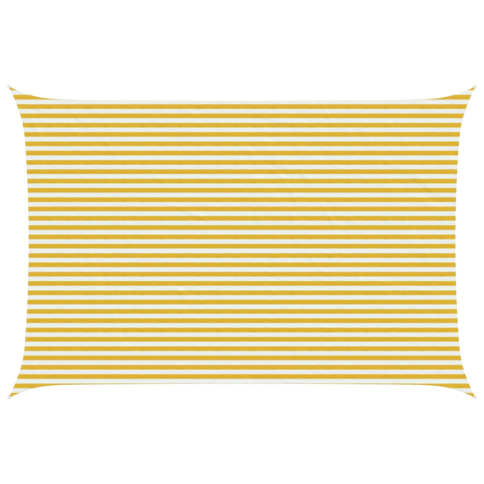 42032836_1.jpg vidaXL Plachta na tienenie Žltá a biela 4 x 6 m HDPE – Obrázok 1
