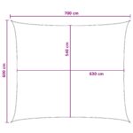 vidaXL Plachta na tienenie Žltá a biela 6 x 7 m HDPE – Obrázok 8