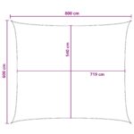 vidaXL Plachta na tienenie Žltá a biela 6 x 8 m HDPE – Obrázok 8