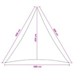 vidaXL Plachta na tienenie 6 x 6 x 6 m HDPE – Obrázok 8