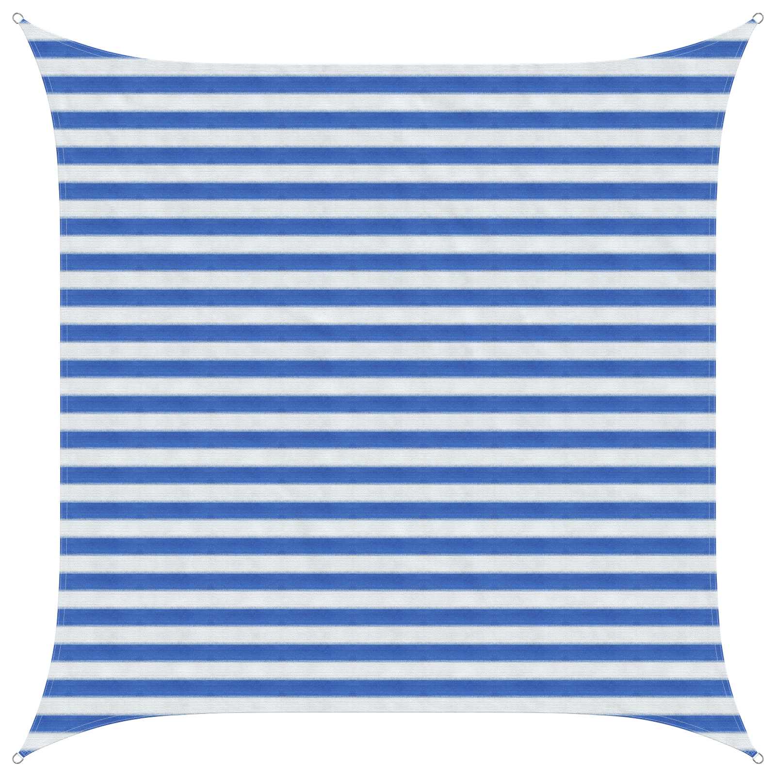 42032867_1.jpg vidaXL Plachta na tienenie Modrá a biela 2,5 x 2,5 m HDPE – Obrázok 1