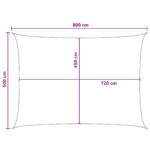 vidaXL Plachta na tienenie Modrá a biela 5 x 8 m HDPE – Obrázok 8