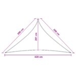 vidaXL Plachta na tienenie 3 x 3 x 4,2 m HDPE – Obrázok 8