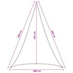 vidaXL Plachta na tienenie 4 x 5 x 5 m HDPE – Obrázok 8