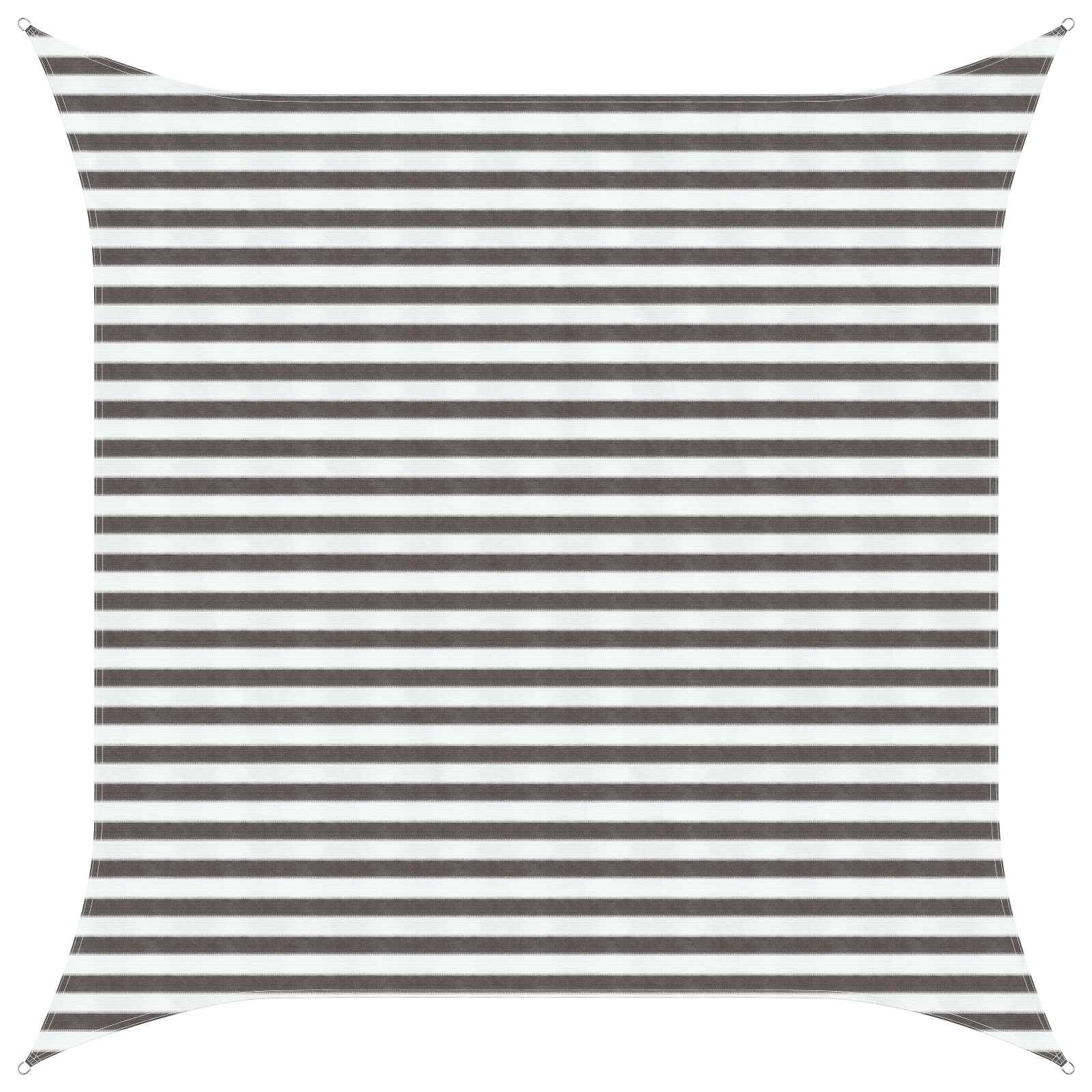 42032928_1.jpg vidaXL Plachta na tienenie Svetlo šedá a biela 3,6 x 3,6 m HDPE – Obrázok 1