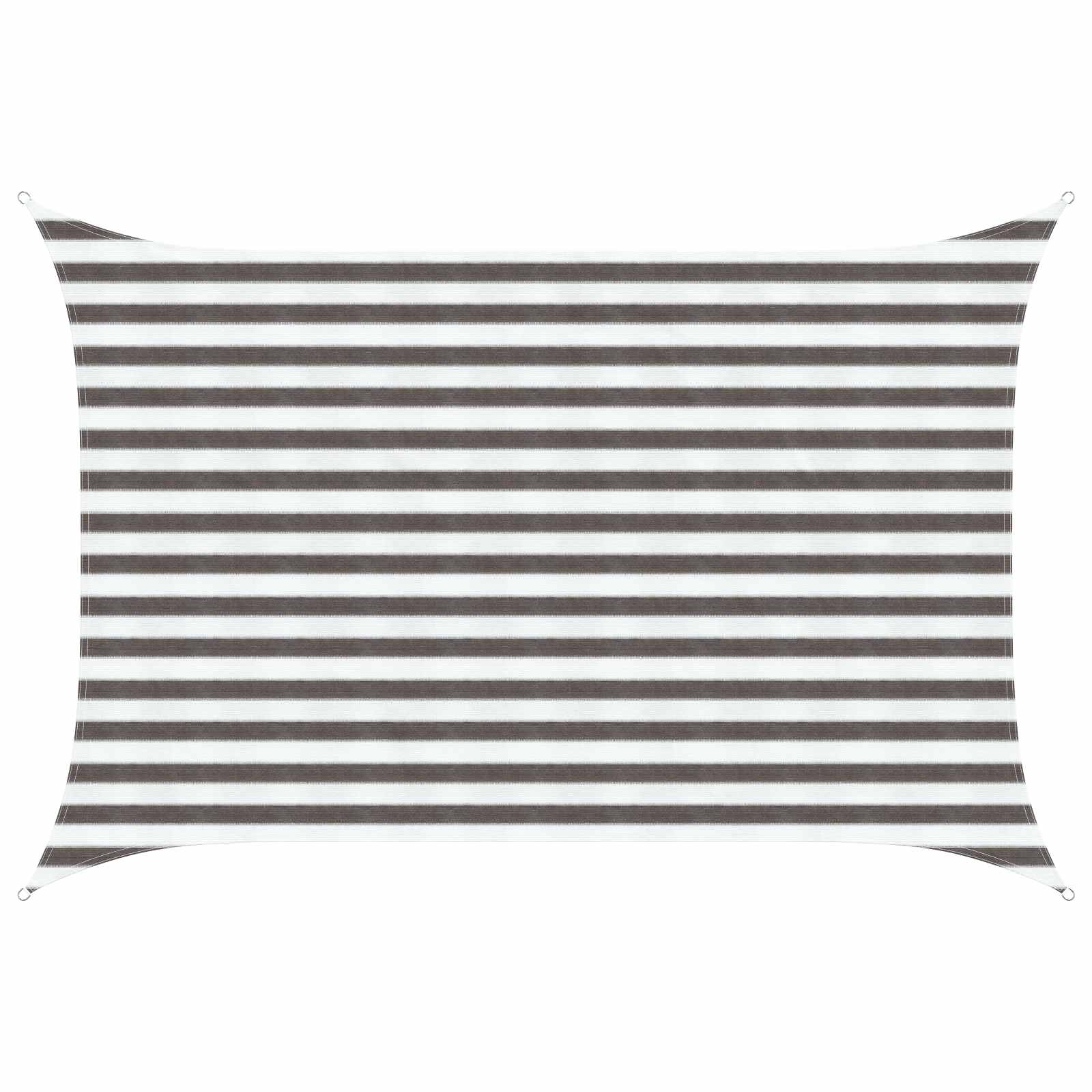 42032934_1.jpg vidaXL Plachta na tienenie Svetlo šedá a biela 2 x 2,5 m HDPE – Obrázok 1