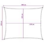 vidaXL Plachta na tienenie 2,5 x 3 m HDPE Obdĺžnikový – Obrázok 8