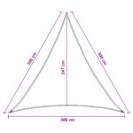 vidaXL Plachta na tienenie 3 x 3 x 3 m HDPE – Obrázok 8