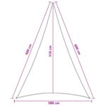 vidaXL Plachta na tienenie 5 x 6 x 6 m HDPE – Obrázok 8