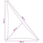 vidaXL Plachta na tienenie Svetlo šedá a biela 4 x 5 x 6,8 m HDPE – Obrázok 8