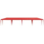 vidaXL Párty stan Červená 1200 x 300 x 255 cm PE a oceľ – Obrázok 2