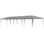 vidaXL Párty stan Svetlosivá 1200 x 300 x 255 cm PE a oceľ