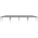 vidaXL Párty stan Svetlosivá 1200 x 300 x 255 cm PE a oceľ – Obrázok 2