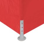 vidaXL Párty stan 900 x 300 x 255 cm Červená PE a oceľ – Obrázok 6