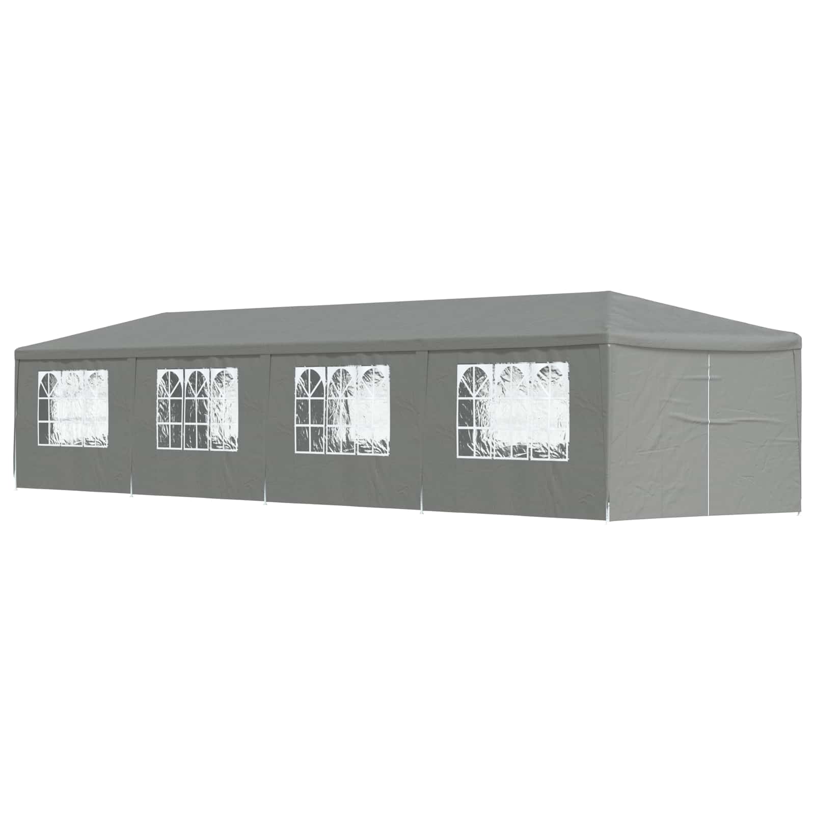 42033003_1.jpg vidaXL Párty stan 1200 x 300 x 255 cm Svetlosivá PE a oceľ – Obrázok 1