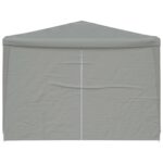 vidaXL Párty stan 1200 x 300 x 255 cm Svetlosivá PE a oceľ – Obrázok 3
