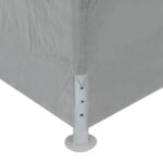 vidaXL Párty stan 1200 x 300 x 255 cm Svetlosivá PE a oceľ – Obrázok 6