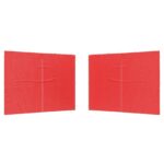 vidaXL Bočná stena párty stanu 2 pcs Červená 300 x 195 cm PE a oceľ – Obrázok 2