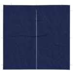 vidaXL Bočná stena párty stanu 2 pcs Modrá 200 x 195 cm PE a oceľ – Obrázok 3